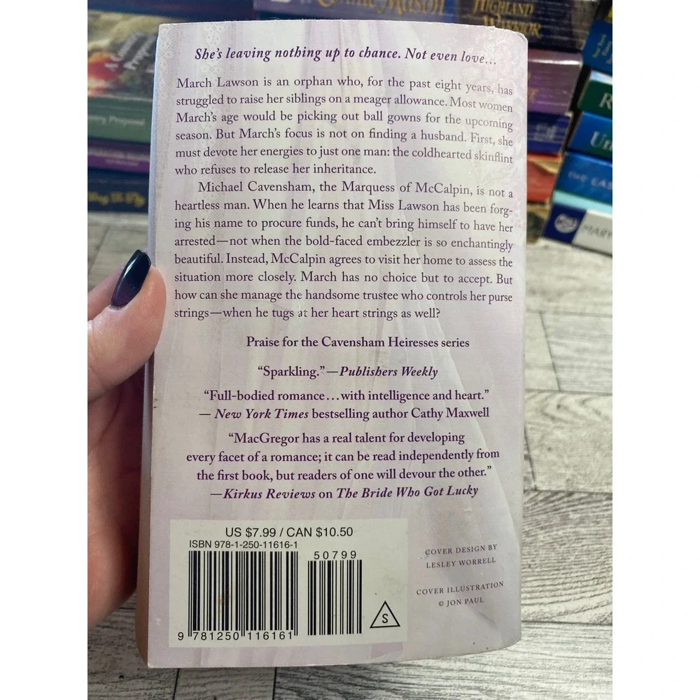 The Luck of the Bride Janna MacGregor Paperback Romance Novel Cavendish Heiress‎